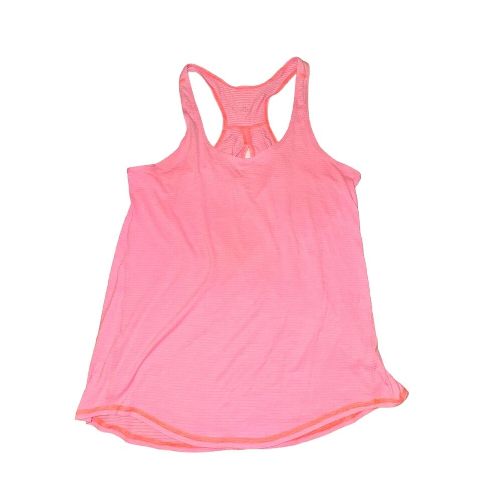 Lululemon Salute The Sun Singlet II Women's 8 Heathered Very Light Flare W1NF1S